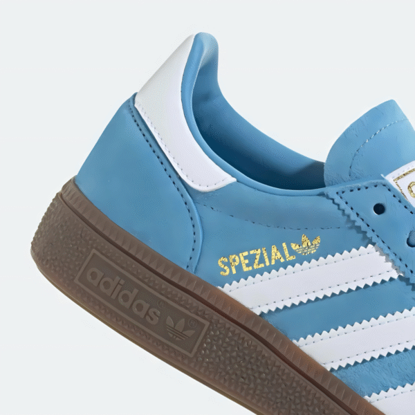 Adidas Handball Spezial Light Blue/White with Gum Sole - Image 5