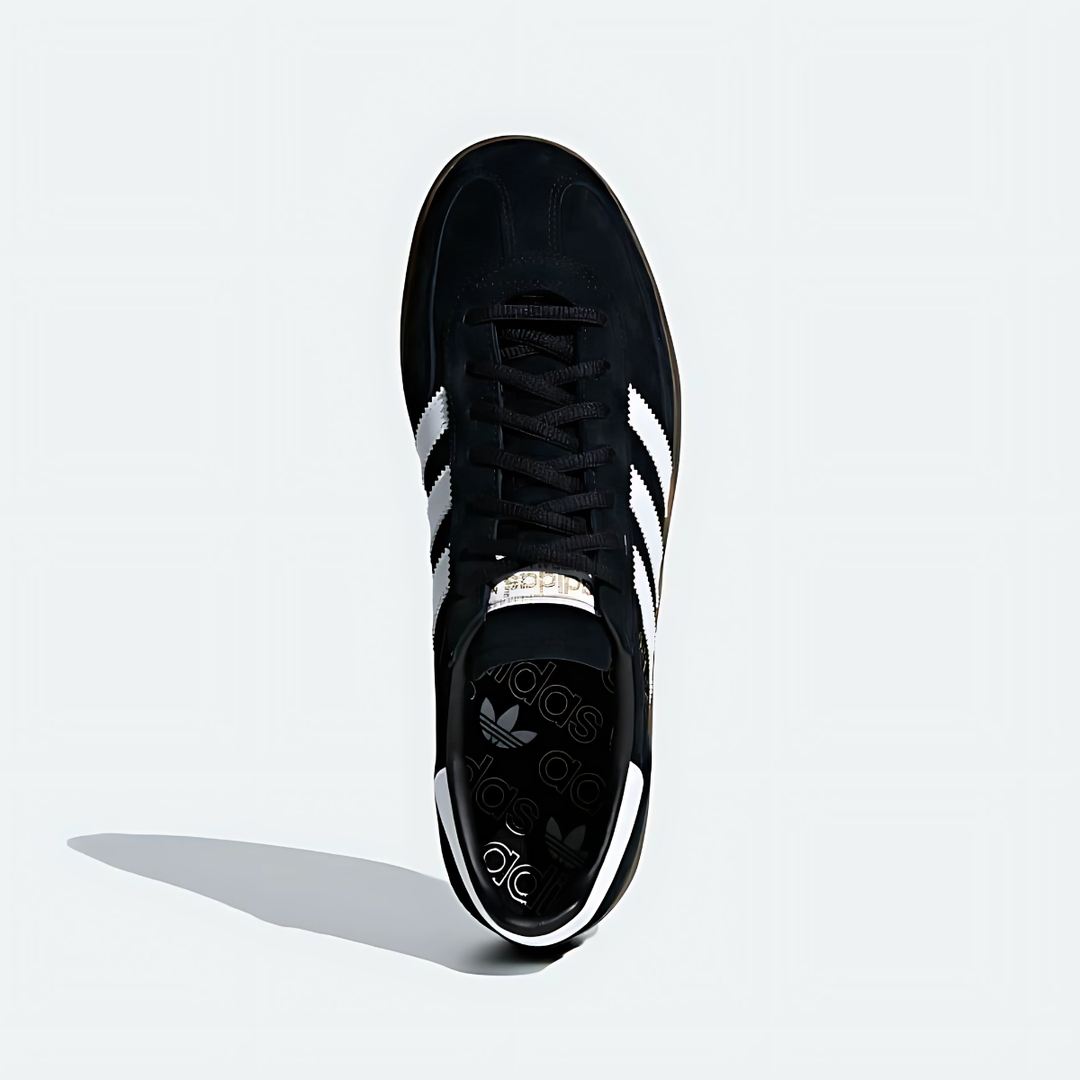 Adidas Handball Spezial Black/White with Gum Sole - Image 4