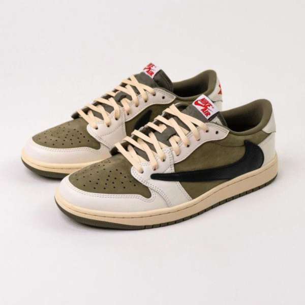Travis Scott x Air Jordan 1 Low OG “Olive” - Image 6