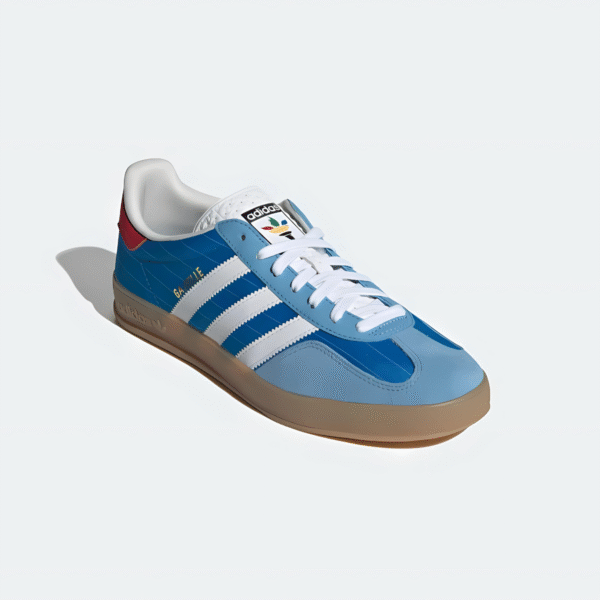 Adidas Gazelle Bright blue/ cloud white/ Gum - Image 6
