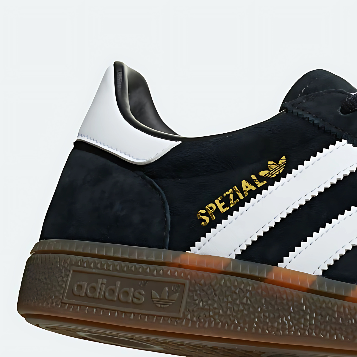 Adidas Handball Spezial Black/White with Gum Sole - Image 6