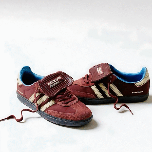 Wales Bonner x Adidas Samba Nylon ‘Burgundy - Image 3